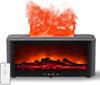 7 Color Light Fireplace Aroma Diffuser with Remote Control Quiet Operation and 250ml Water Tank for Relaxation