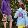 Color Block Crossbody Outdoor Sports Water Bottle Bag - Lightweight Drawstring Backpack