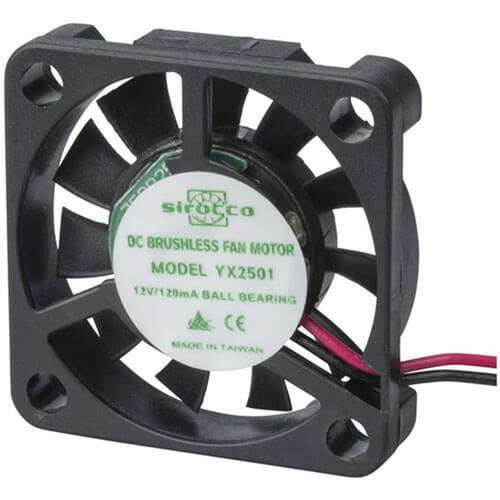 Sirocco Sirocco Wire Ball Bearing Fan (12VDC)