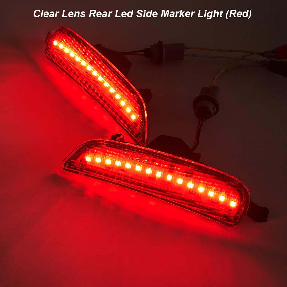 For Mazda Miata MX5 2016 2017 2018 2019 2020 2021 LED Side Marker Light Fender Bumper Lamp Front Amber Red Rear