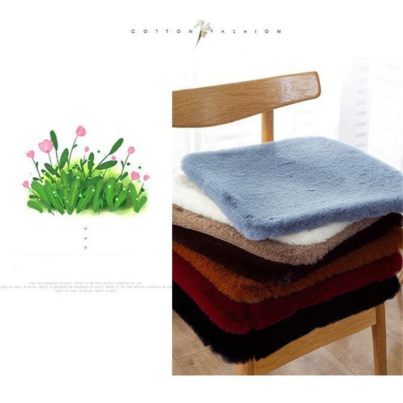 Four Season Universal Breathable Plush Cushion Chair Mats Office Home Cushion Modern Simple Style Comfortable Breathable Pads