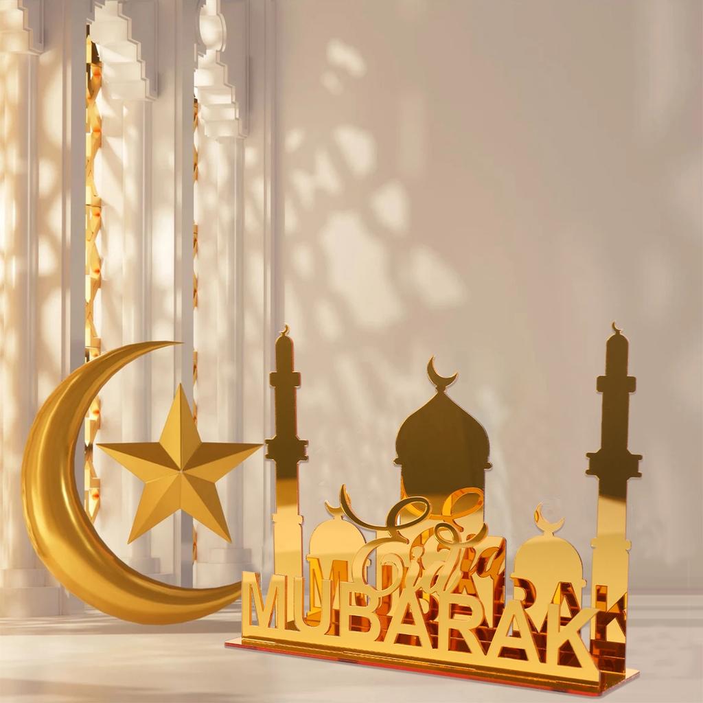 Ramadan Ornament Eid Mubarak Ornament 2024 Ramadan Decoration For Home Islamic Muslim Party Decor Ramadan Kareem AL Adha