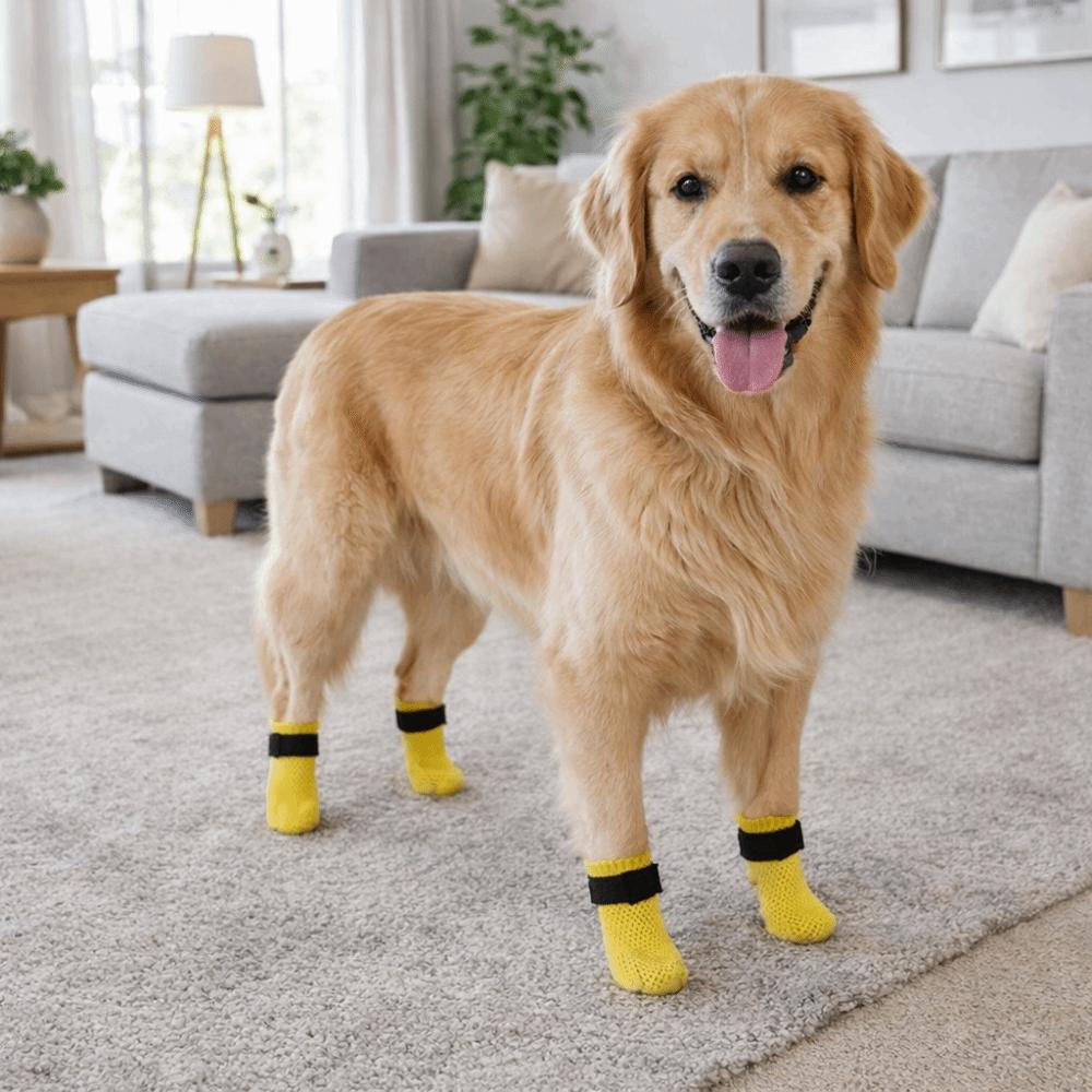 Pet Nail Cover Breathable Pet Foot Covers Anti-Slip Anti-Dirty Cat Anti Scratch Cover Silent Mesh Dog Socks Feeding