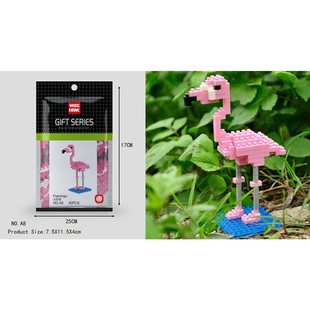 Mini Building Blocks 3D Animal Diamond Model Micro Bricks Dog Cat Bird Moose Wolf Panda Macaw Toys For Children Birthday Gifts