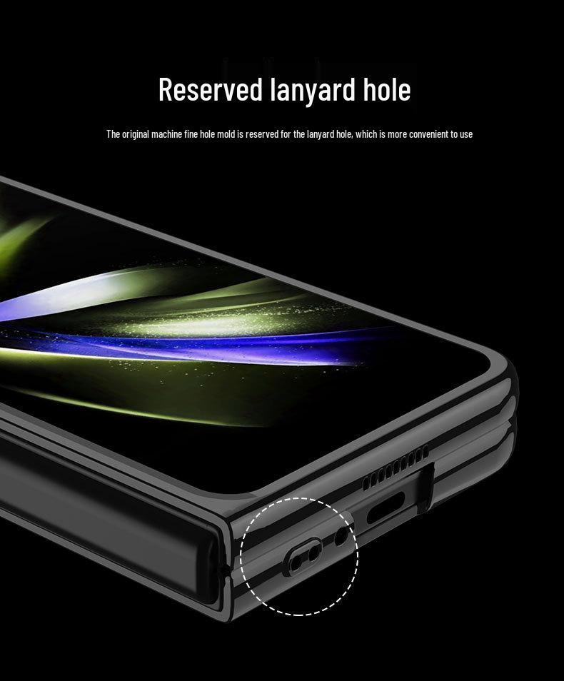 Samsung Z Fold5 Ultra-thin Electroplated Case with Screen Protector - Anti-drop, Creative, Foldable Design