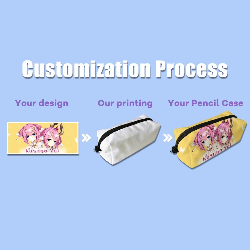 Custom Sublimation Printed Eco-friendly Nylon Zipper Closure Large Capacity Cosmetic Bag Makeup Pouch Travel Gift OEM Supplier