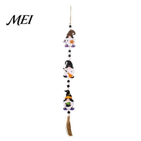 Entrance Door Hanging Sign Halloween Beaded Sign, Witch Pumpkin Bat Pendant Garland for Indoor Outdoor Party Ornaments Door, Spooky Festive Home Decor