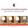 Lampada da comodino decorativa da tavolo in legno massello nordico, semplice e creativa, con telecomando, piccola luce notturna a risparmio energetico a LED
