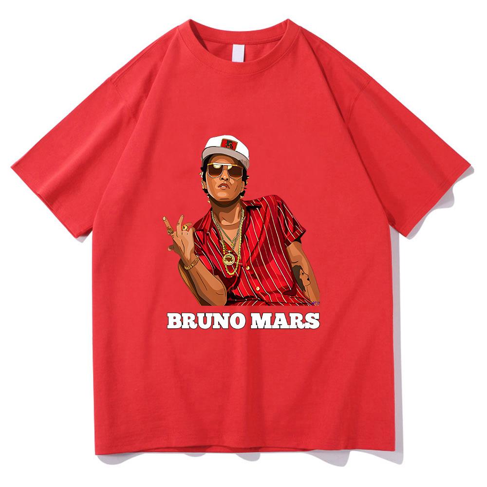 Tričko Bruno Mars Grafický potisk Korejský styl Punkové tričko Krátký rukáv Gotické Tričko s O-výstřihem Ropa Hombre Retro Měkké oblečení