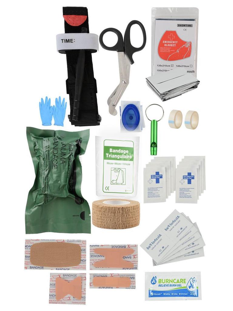 Battlefield Wilderness Emergency Survival First Aid and EDC Camping Tool Kit