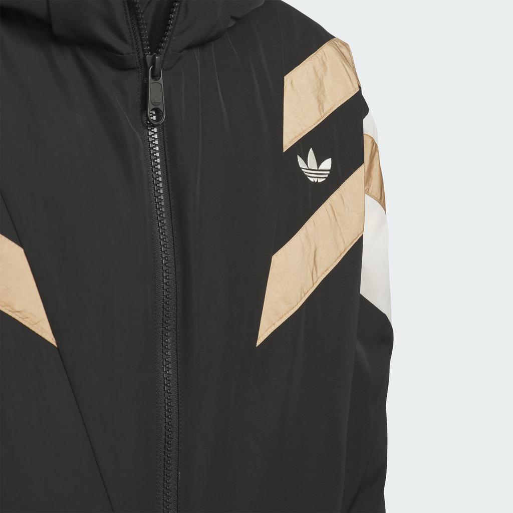 Adidas Originals Down Jacket Warm Zipper Hooded Loose Duck Down Coat Kids Jackets KC5390