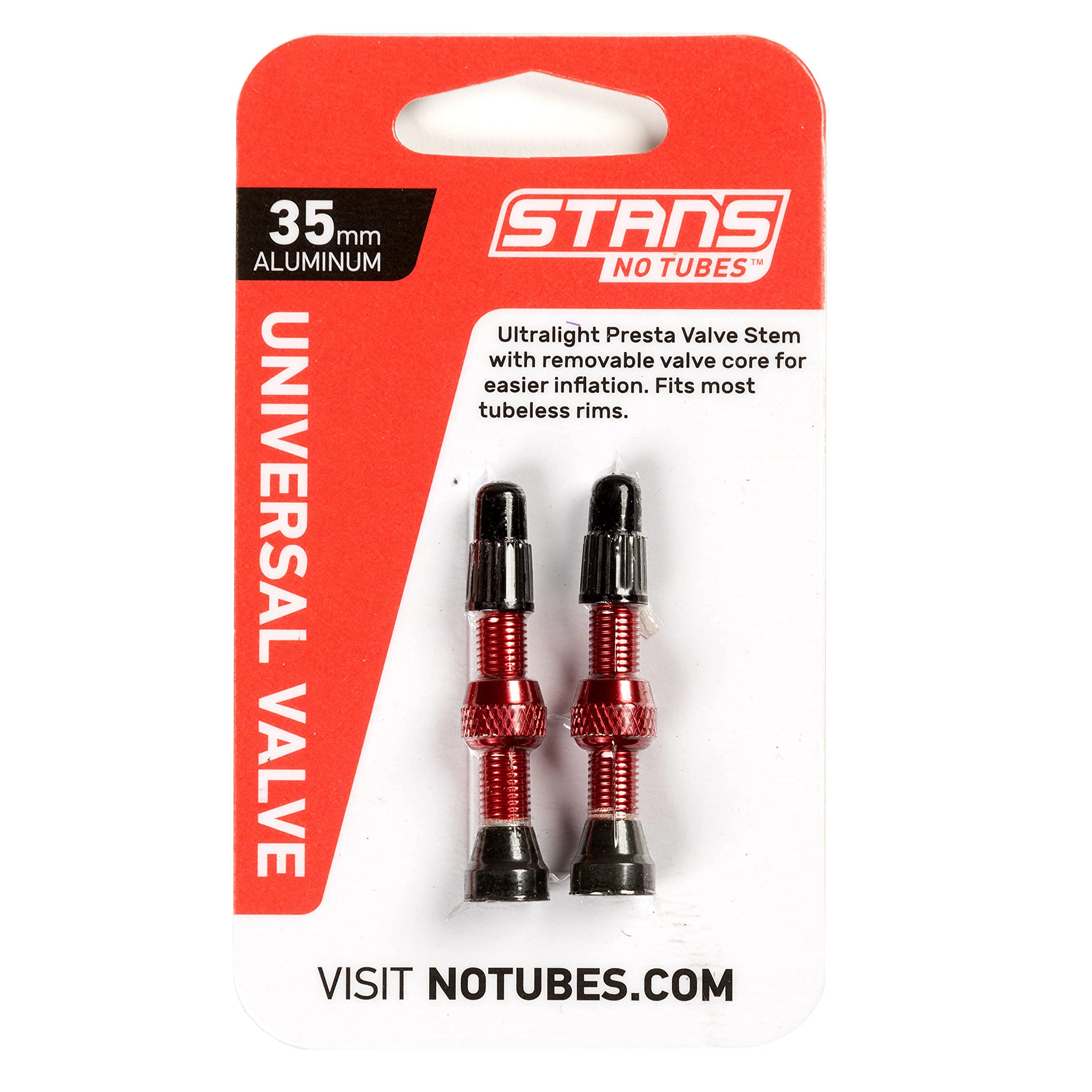 

VALVE STEM PAIR AL PRESTA 35MM Red STAN S
