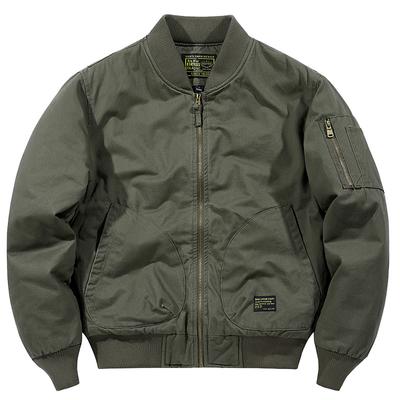Dicke Pilotenjacke Baseballjacke Air Force Verdickte amerikanische lässige Militärbaumwolljacke aus reiner Baumwolle