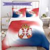 Serbia Printed Bedding 3 Piece Set Cozy Breathable Bed Cover Set as Housewarming Holiday Gift