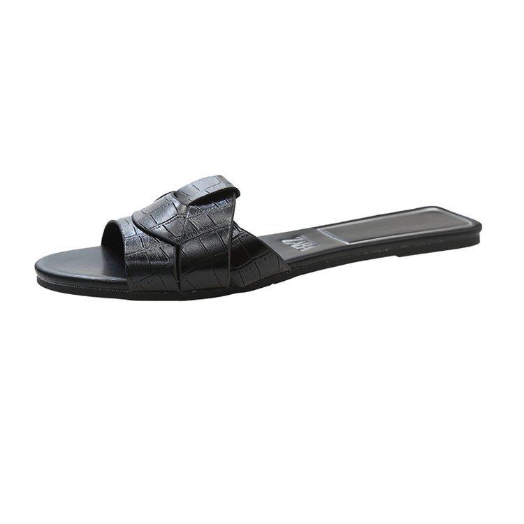 

ZA 2024 Летние женские сандалии на плоской подошве в африканском стиле 40 чёрный