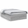 Bed Frame Gray Sonoma 120x190 cm Particleboard