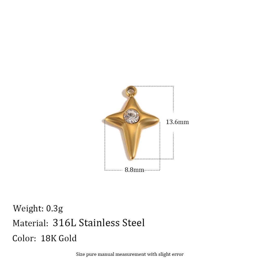 

MamacitaSlay Vintage Celestial Animal Charms 18K Gold Plated 316L Stainless Steel Waterproof Jewelry Making Pendants For DIY