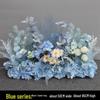 Blue Artificial Flower Row for Wedding Aisles and T-stage Decorations