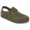 Birkenstock Tokio Suede Comfortable Versatile Simple Commuting Fashion Trendy Slide Sandals Unisex Sandals Olive-Green 1029912