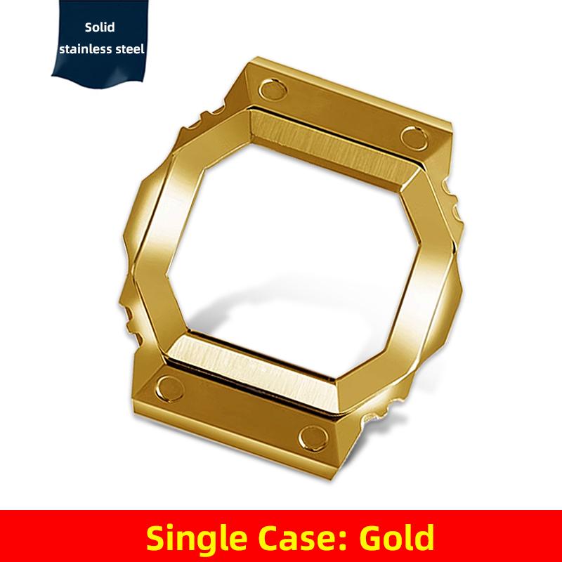 GX-56 Watch Mod Kit Metal Case Bracelet for Casio Giant G Square GXW-56BB GX-56BB/RC Stainlesss Steel WachBand Strap Accessories