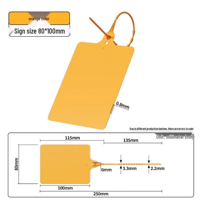 

Orange Material Tags