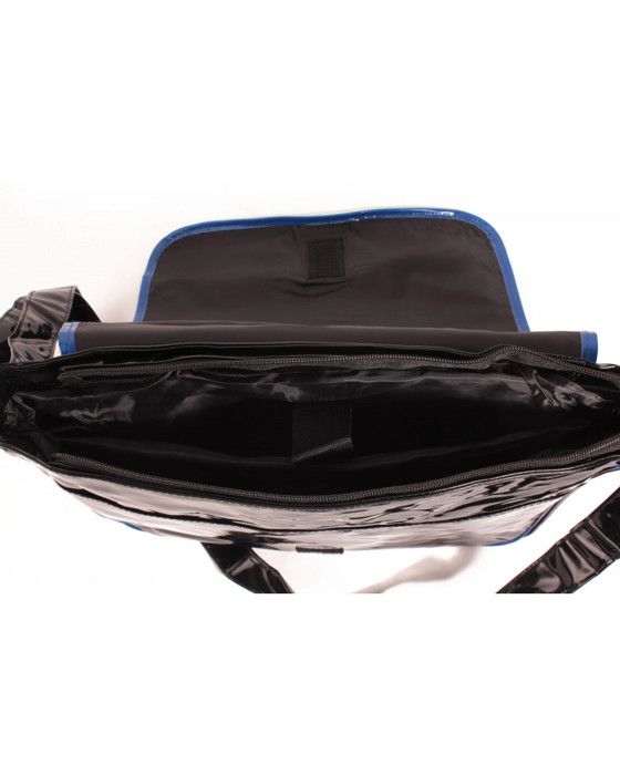 Le Temps des Cerises Sac Bandoulière Rumba 8 Noir/Bleu royal