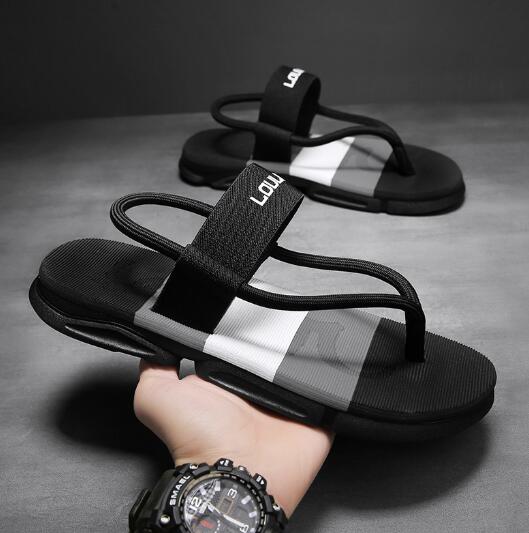 New Men's Sandals Dual Use Summer Men's Wear Thick Soled Sandals Wholesale Trend Beach Shoes D593