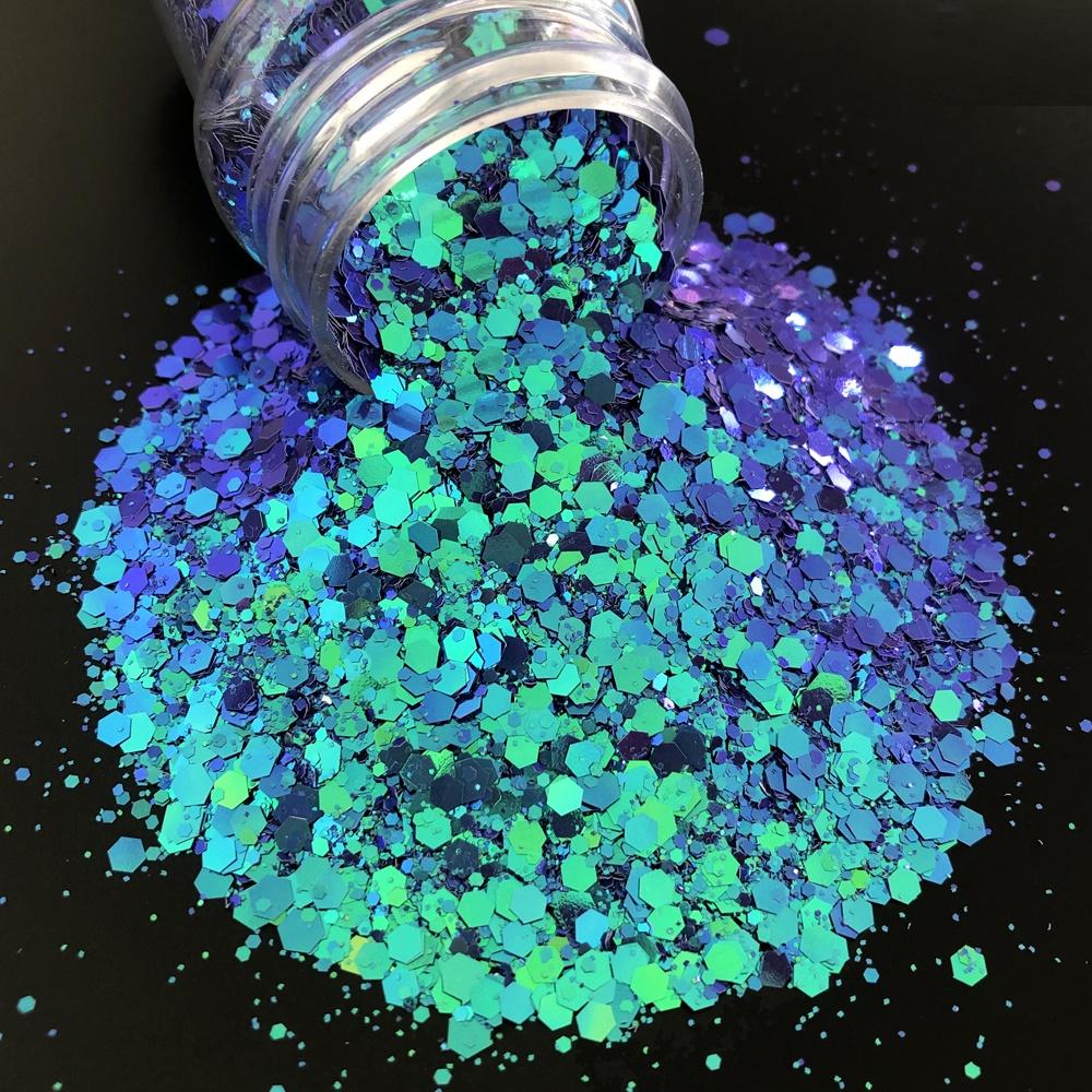 Chameleon Chunky Mix Glitter Color Shifting Bulk Glitter Craft Supplies Christmas Decorations