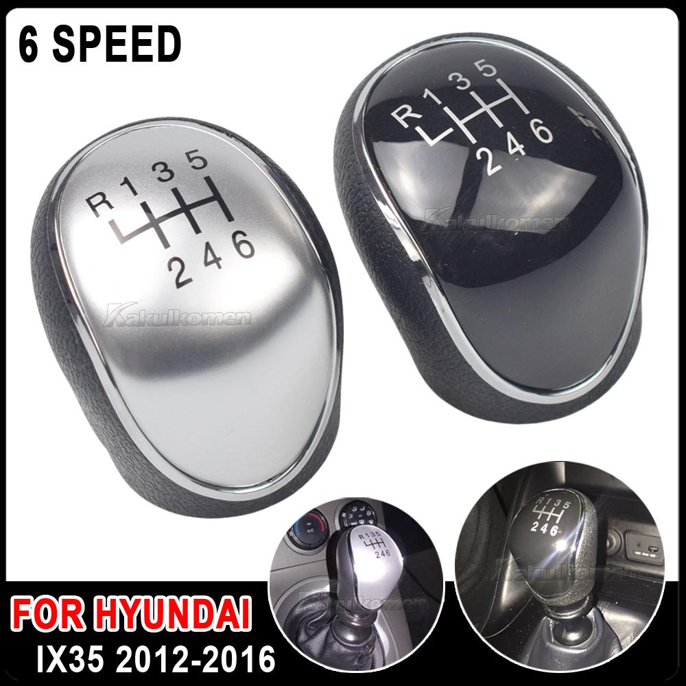 6 Speed Gear Shift Knob Car Auto Manual Shifter Lever Stick Head Handball For Hyundai IX35