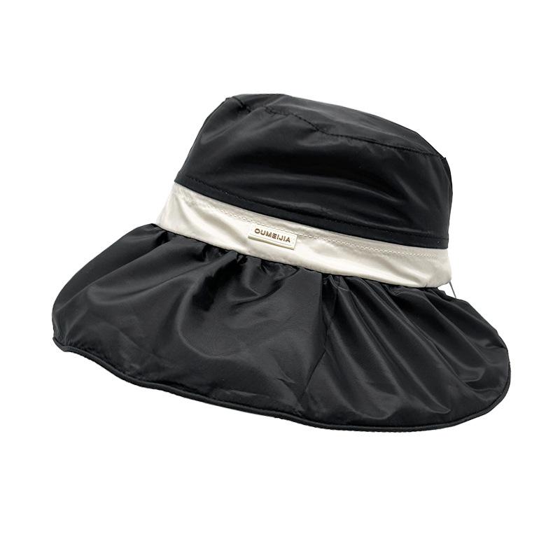 Sunscreen Fisherman Hat New Face Showing Small Summer Outdoor Sun Hat UV Protection Korean Version Large Brim Sun Hat