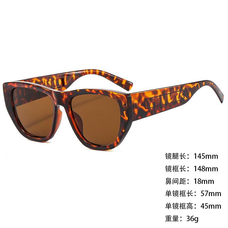 Foreign Trade Sunglasses Wide Legs Big Frame Vgo88 Men'S And Women'S Jelly Color Personalized Uv400 Sunglasses