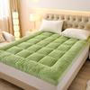 Super Soft Fluffy Fleece Mattress Topper Extra Thick Warm Plush Mattress Pad for Winter Queen Size Folding Camping Floor Mat