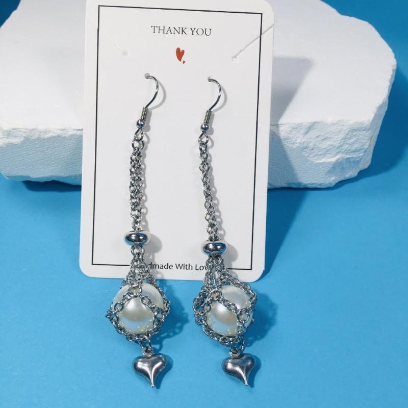 Interchangeable Crystal Holder Dangle Earrings Empty Stone Holder Replacement Drop Earrings for Women Party Jewelry Gift