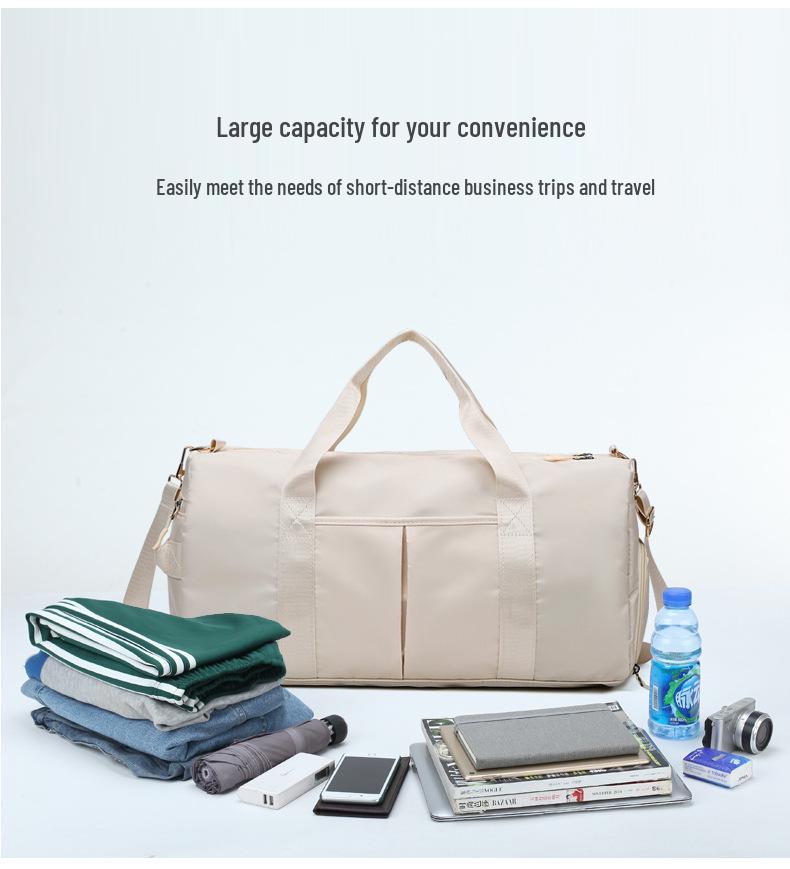 Unisex Large Capacity Wet/Dry Separation Sports Travel Bag - Korean Style