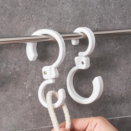 360-Degree Rotating Multi-Functional Hook 1KG Load-capacity Compact Design Portable Travel Clothes Hanger Foldable Hook