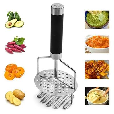 Kitchen Tool Double-layer Stainless Steel Potato Press Masher Potato Masher Sweet Potato Fruit Manual Masher