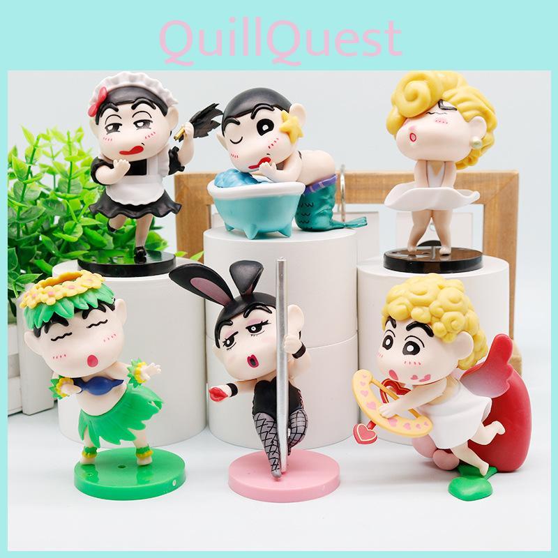 Pvc Funny Shinchan Series Toy Machine Ornament Decor For Children And Collectors