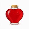 5X Pojemniki Butelki Szklane Love 650Ml Butelka Serce Na Wino Alkohol