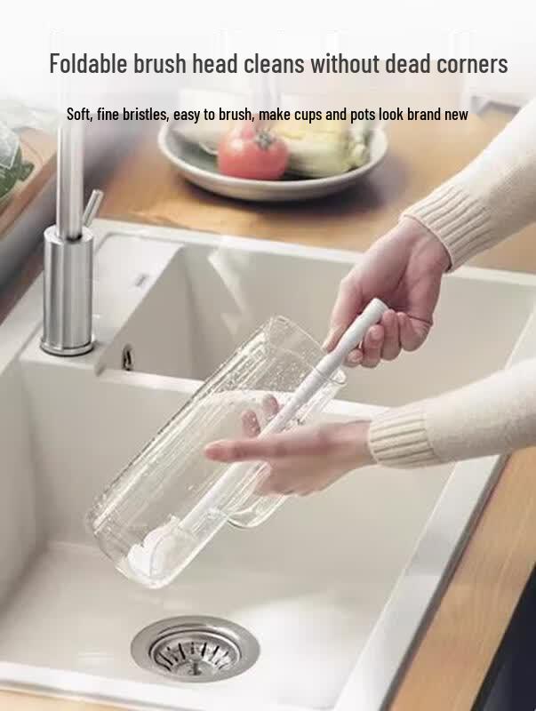 Long Handle Silicone Cup Cleaning Brush