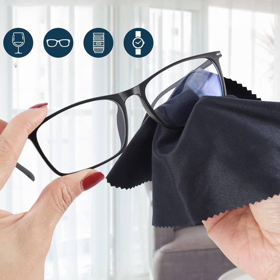 6pcs Glasses Lens Clothes Computer Mobile Phone Screen Cleaning Microfiber Cloth Wipe Eyeglasses Cleaner Eyewear Accessories