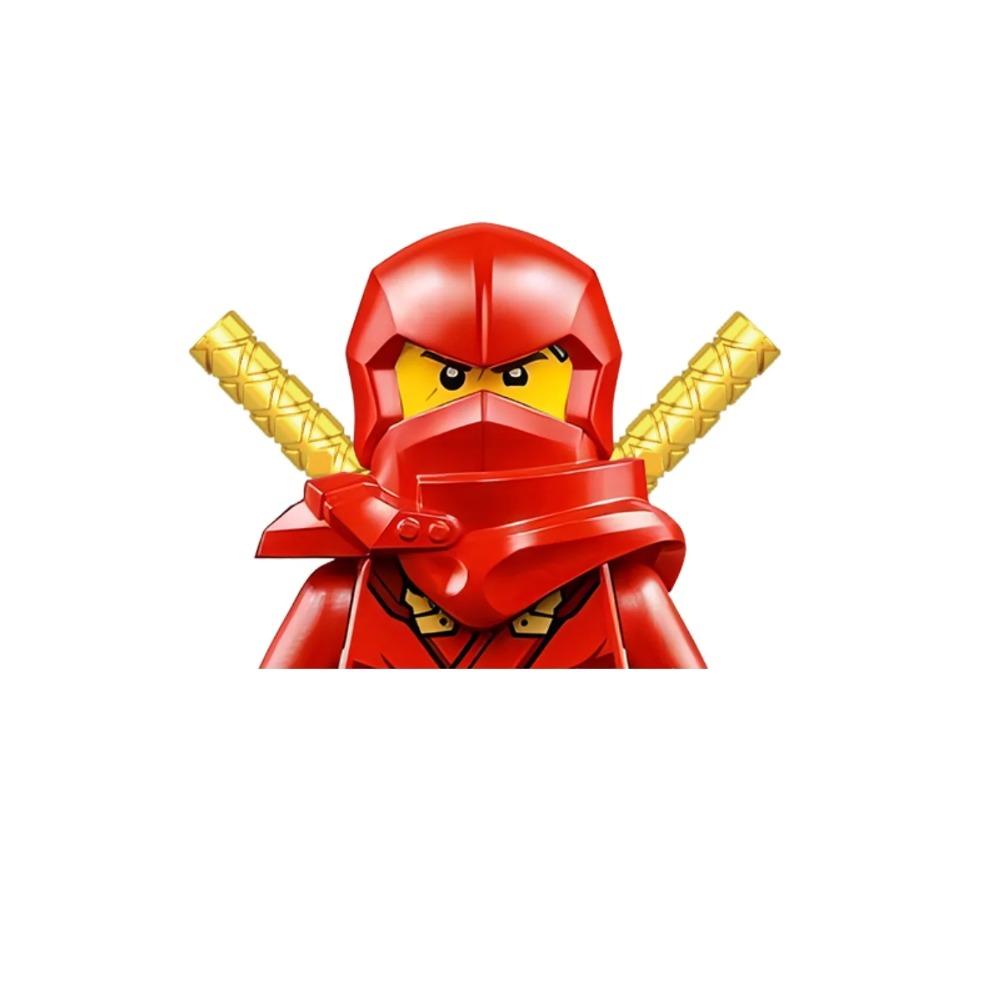 8cm Ninja Set Building Blocks Woodfire Dragons Forbidden Five Mini Action Figure Toys