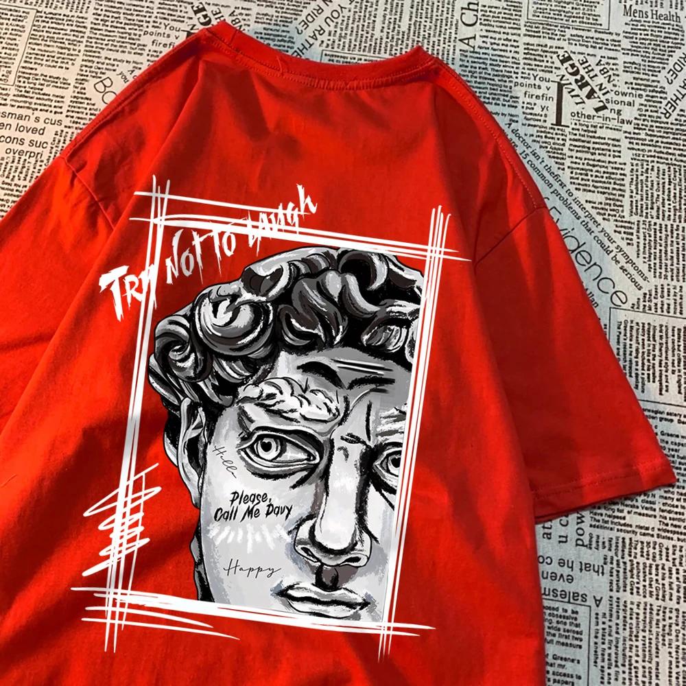 Tay Not To Lauge Art Print Tshirts Men Women Cartoon Cotton T-Shirts Cotton Summer Fashion Tee Clothes Casual O-Neck Tshirt