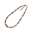 Maillard Wears Natural Tiger'S Eye Stone Baroque Stacked Necklace Women'S Accessories 2025 Collarbone Neck Chain