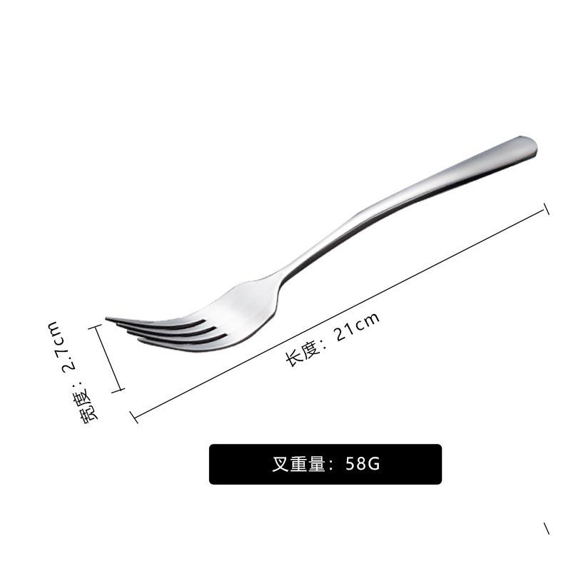 Creative European 304 Stainless Steel Steak Knife, Fork and Spoon Thickened Western Tableware Two-piece Set Steak Knife, Fork and Spoon