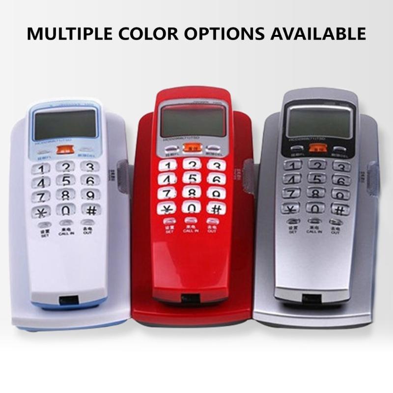 Landline Phone with FSK/DTMF Caller, Interferences Resistant for Hotel, Office and Home Use Wall Telephones