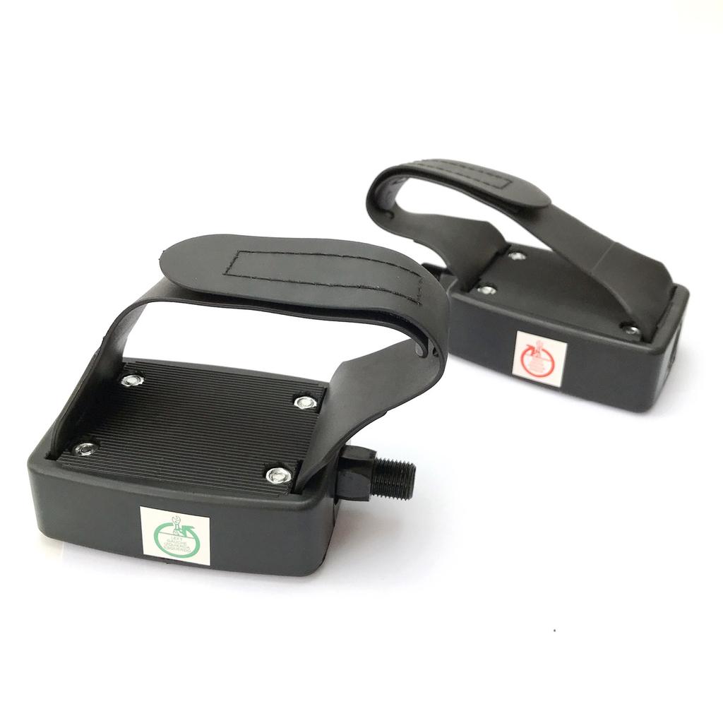 Replacement Fitness Pedals with Left Right Markings Enhancing Stability Adjustable Tear Resistant Straps for Exercising