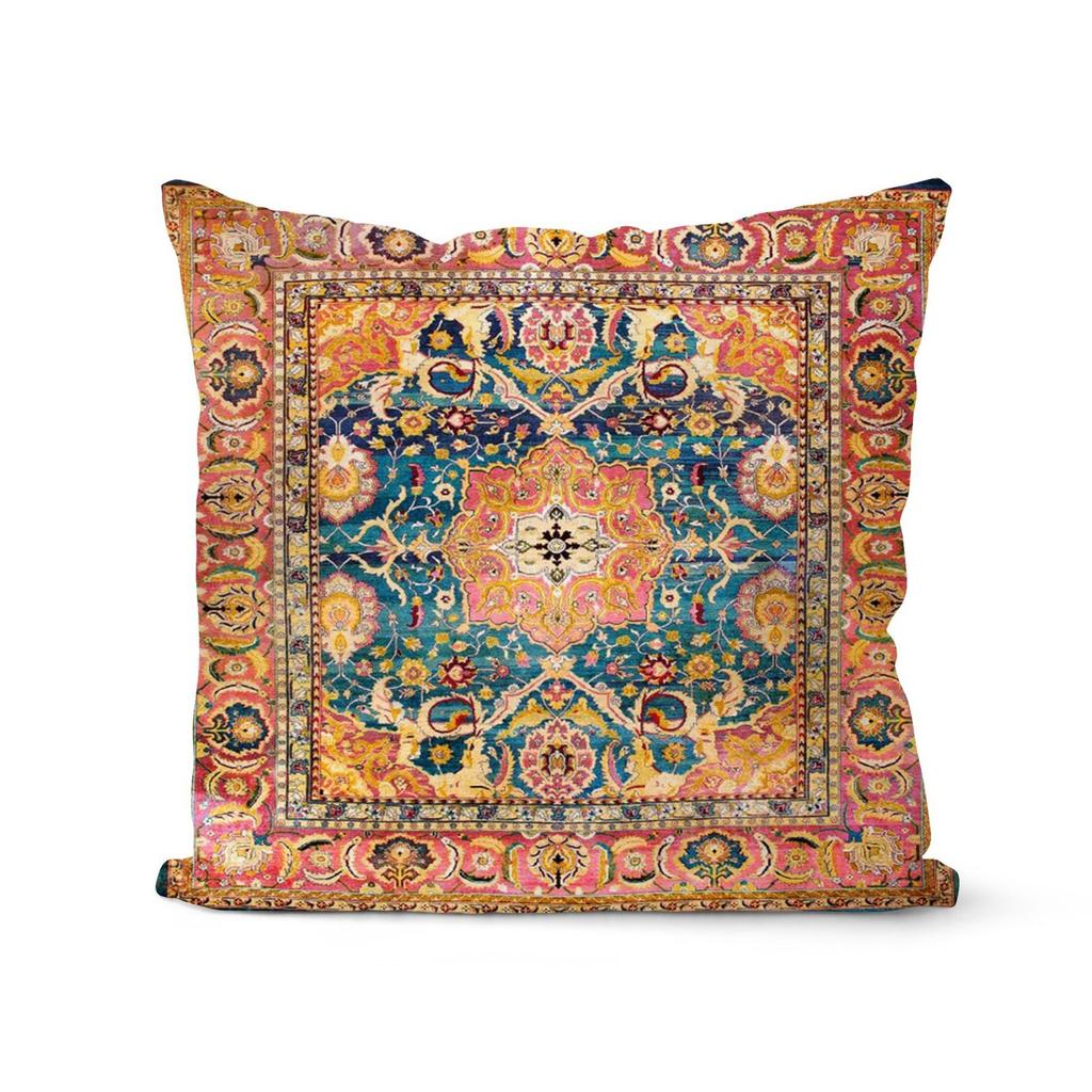 Retro Abstrakt Geometrisch Ethnisch Stil Kissenbezug Weiche Einrichtung Amerikanischer Sommer Sofakissen