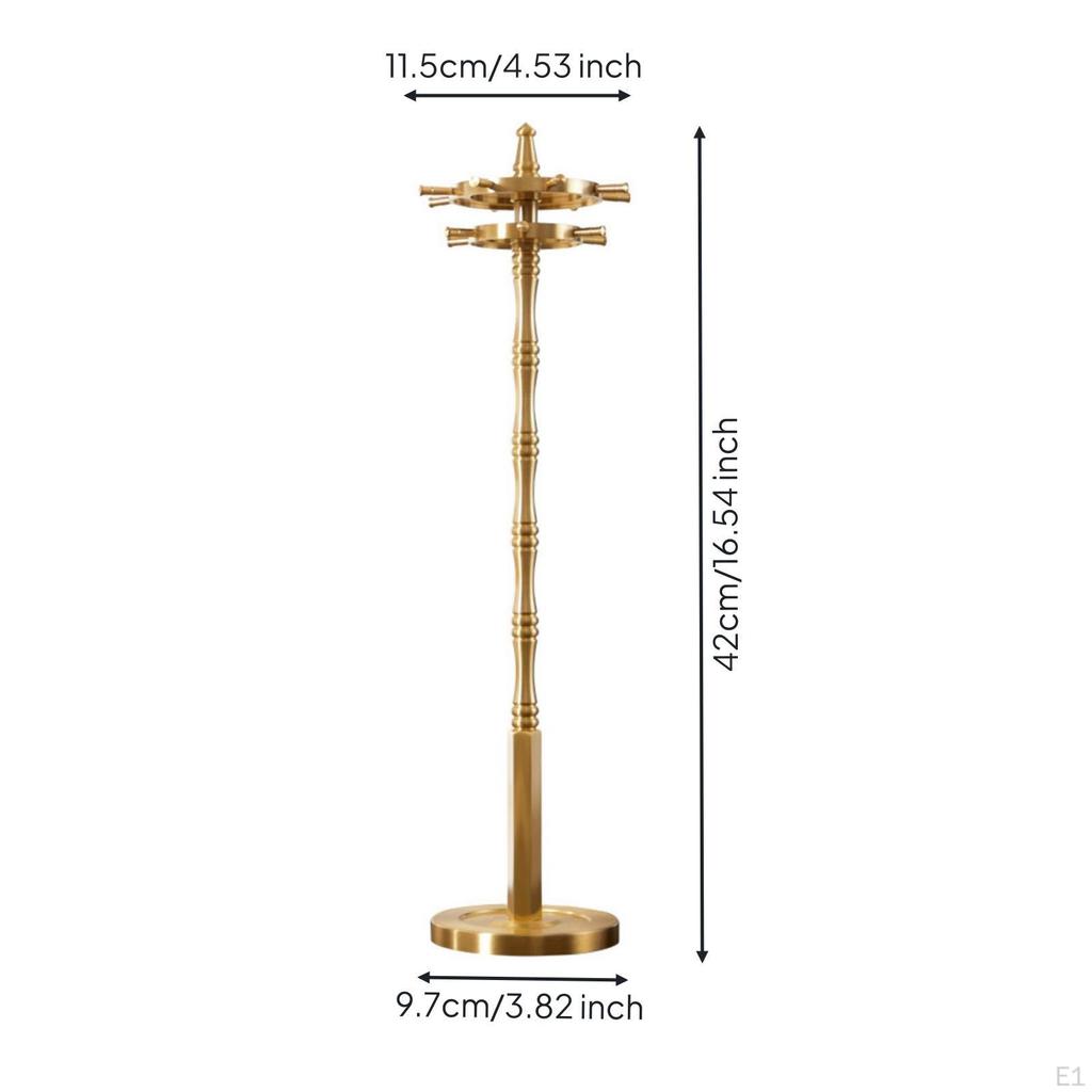 14 Hook Brush Rack Detachable Rotating Holder Degree Rotation Desk Accessory for Study, Art