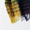Used Pal'las Palace Nume Cotton Wool Color Striped Stole\Navy Shawl Large Fringe [2400015059693]