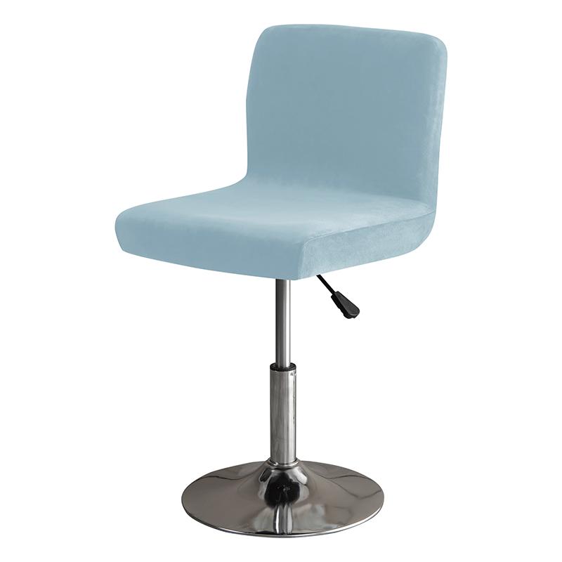 Solid Colors Bar Chair Cover Stretch For Bar Stool Short Back Dining Room Spandex Elastic Slipcover For Chairs Banquet Wedding